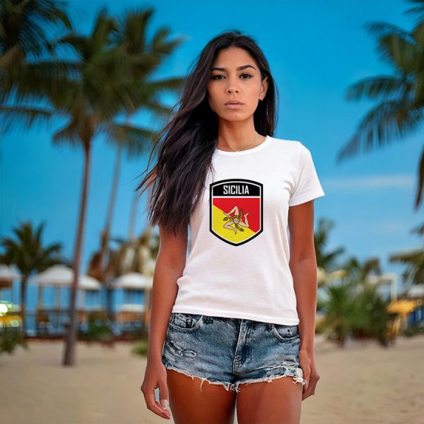 Bandera de Sicilia - Flag of Sicily Shirt Print