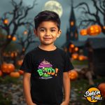 Senor Press- Halloween Cupcake BOO! Kids Halloween cute cupcake design
