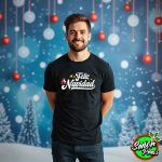 Feliz Navidad con estrellas - Jesus Cristo - Dios Camiseta de Navidad - Navideno