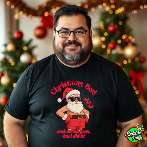 Santa Christmas Bod Funny Tee - Funny Tshirts